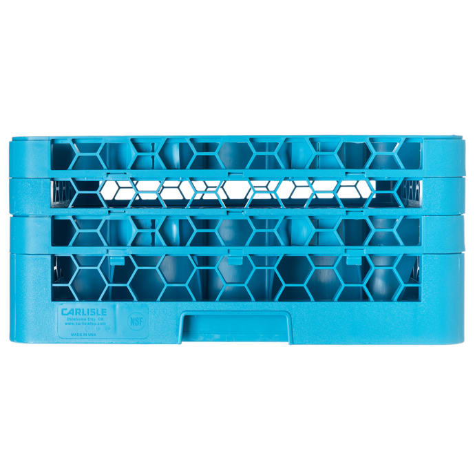 Carlisle RW20-214 OptiClean™ NeWave™ Glass Rack w/ (20) Compartments (3)  Extenders, Blue