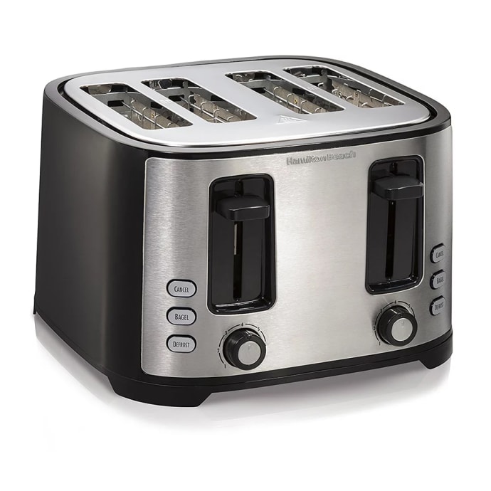 silver 4 slice toaster