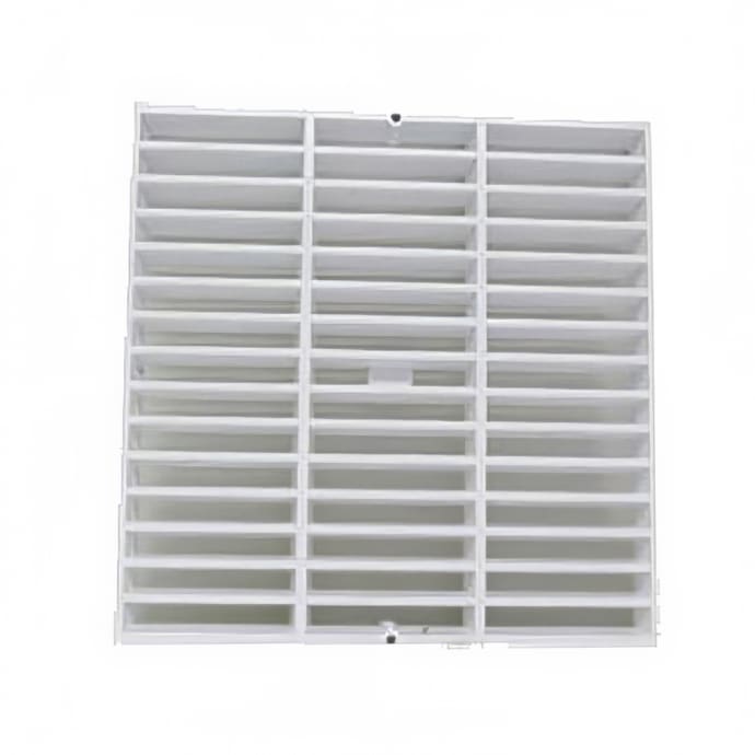 Canplas 394712a 12 Square Full Grate Corrosion Resistant White