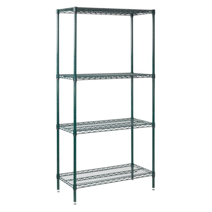 Winco Vexs 1836 Coated Wire Shelf, Used Wire Shelving Units