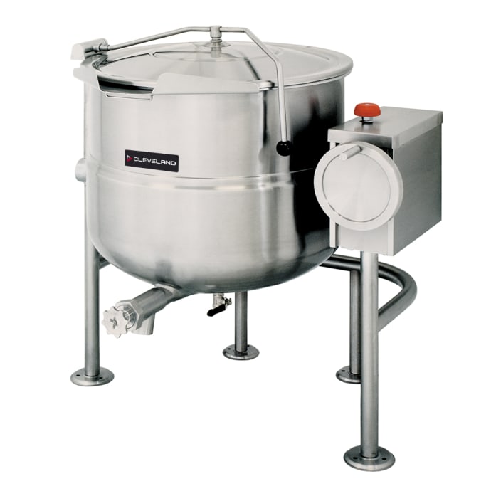 Cleveland Kdl 80 T 80 Gal Steam Kettle Manual Tilt 2 3 Jacket Direct Steam