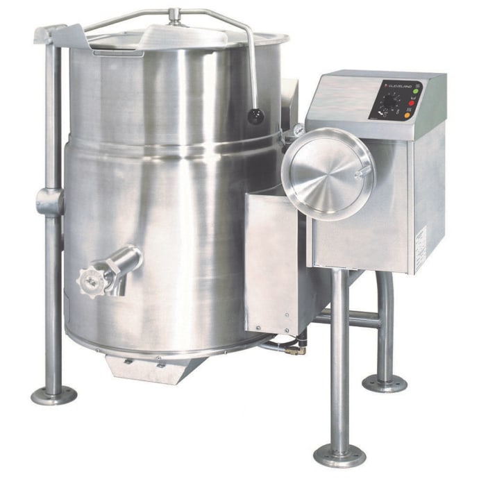 Cleveland Kgl25t 25 Gal Steam Kettle Manual Tilt 2 3 Jacket Liquid Propane