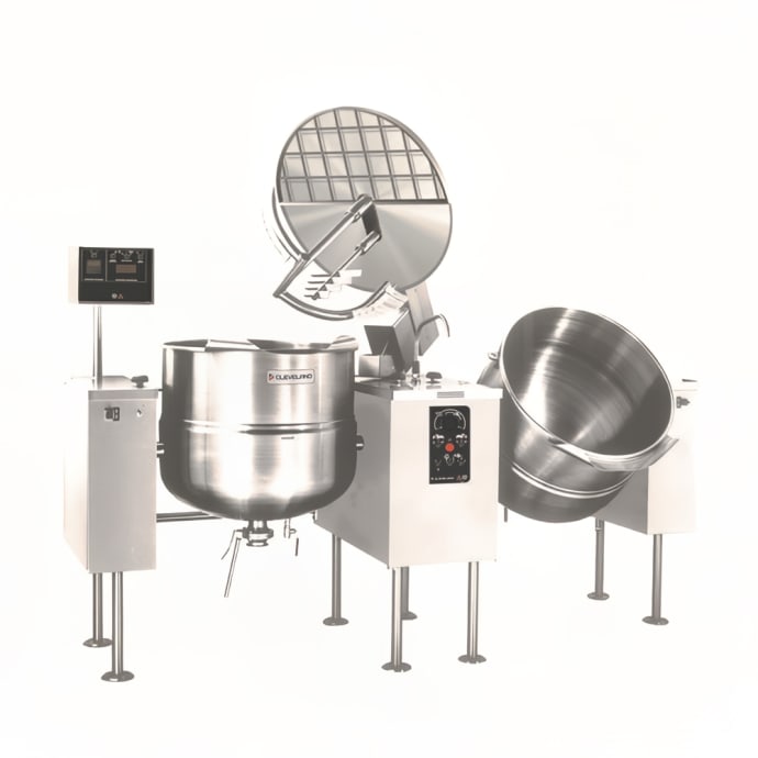 Cleveland Tmkel 100 T 2 100 Gal Steam Kettles Power Tilt 2 3 Jacket 208v 3ph