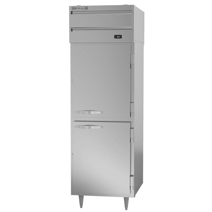 Beverage Air Prd1hc 1ahs 26 One Section Pass Thru Refrigerator 4 Left Right Hinge Solid Doors 115v