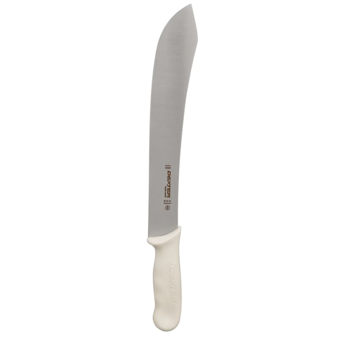 Dexter Russell S112 12pcp 12 Sani Safe Butcher Knife W Polypropylene White Handle Carbon Steel