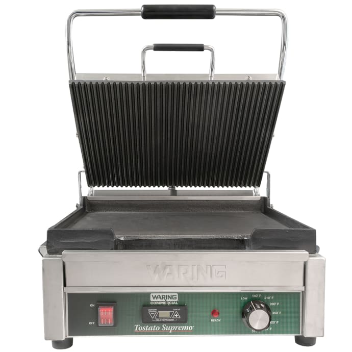 Waring Tostato Supremo Sandwich Grill Smooth Surface Good Used Unit 