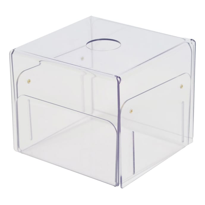 Cal Mil 22158 12 Sanitizer Wipe Box Holder 6 3 4 L X 6 3 4 W X 10 H Plastic Clear