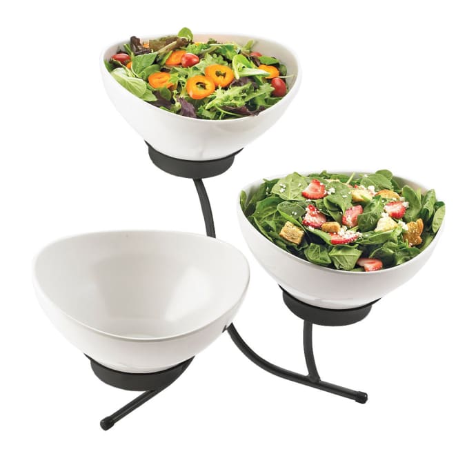 Cal Mil Sr701 13 3 Tier Sierra Tulip Display Melamine Black