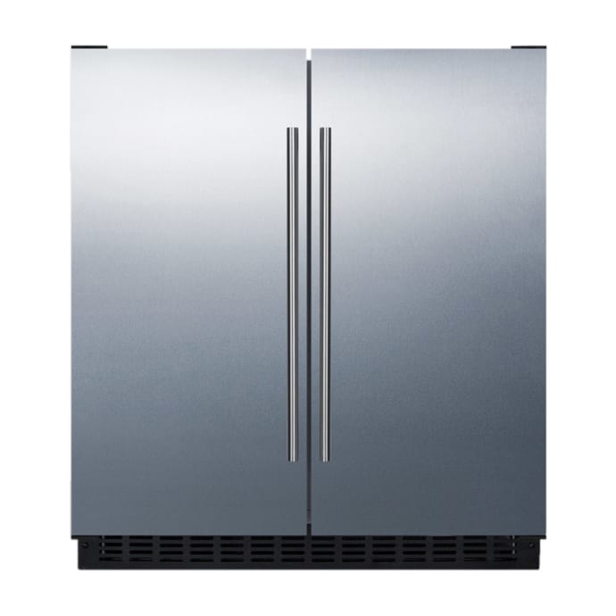 Summit FFRF3070BSS 5.4 cu ft Undercounter Refrigerator & Freezer w/ Solid Doors - Stainless Steel, 115v