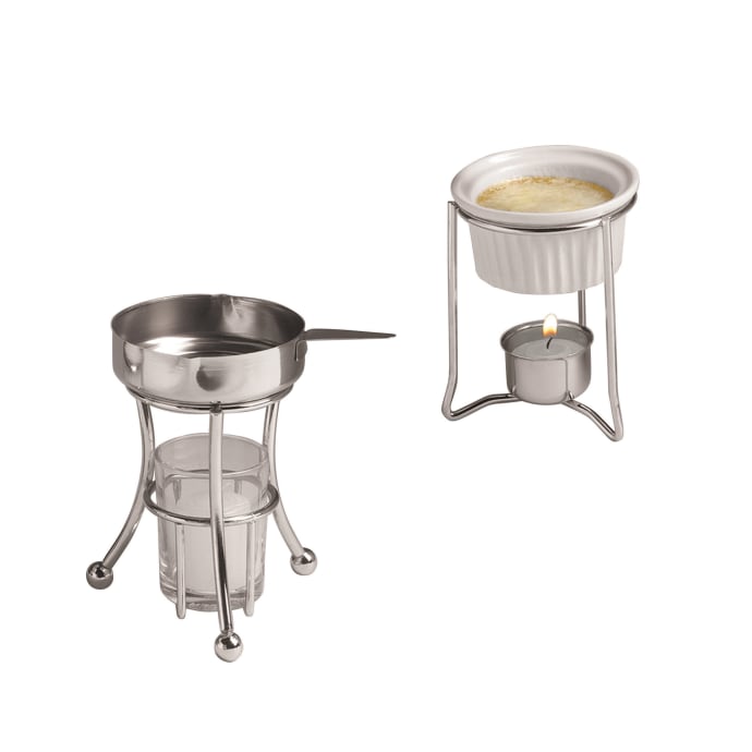 American Metalcraft Bwr34 Butter Warmer W 4 Oz Ramekin Ceramic Chrome