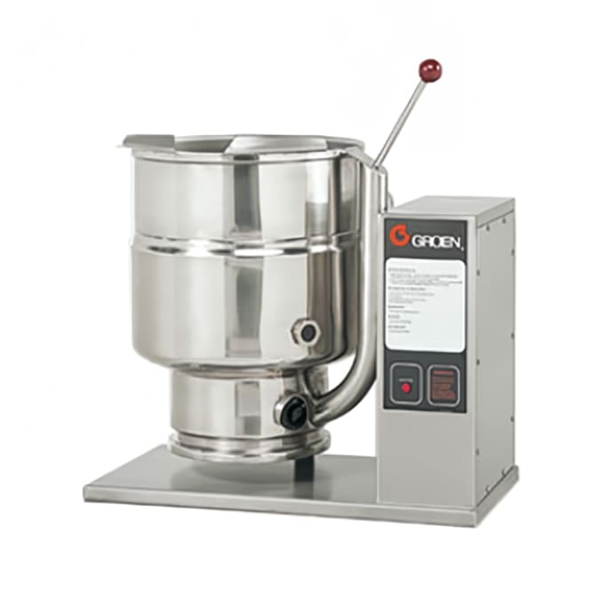 Groen Tdb 6 10 2081 2 1 2 Gal Steam Kettle Manual Tilt 2 3 Jacket 208v 1ph