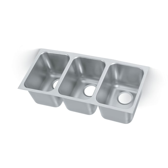Vollrath 12103-1 (3) Compartment Undermount Sink - 14