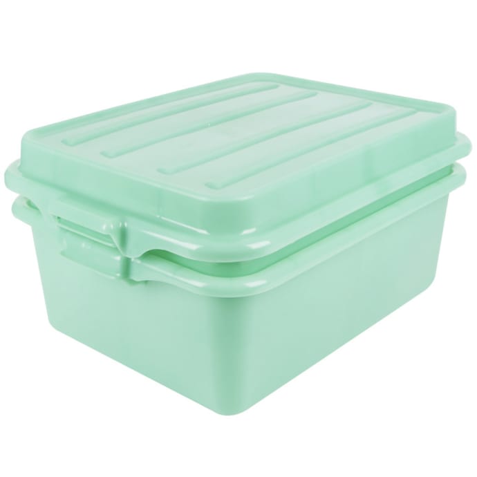 Vollrath 1535-C04 Food Storage Drain Box Set with Snap-On Lid