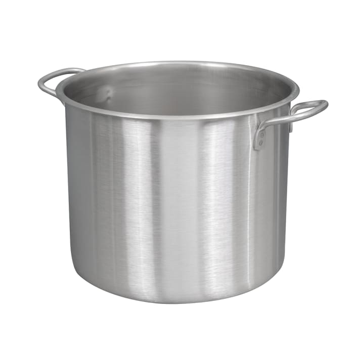 Stainless Steel Aluminum-Clad Stock Pot with Cover Commercial 10 Qt