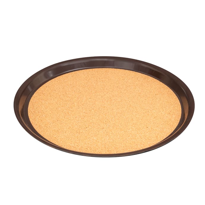 Vollrath 86339 14 Round Cork Lined Serving Tray Brown