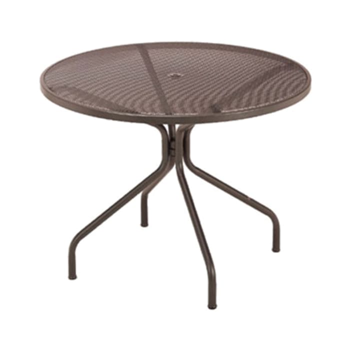 Emu 804 42 Round Outdoor Dining Height Table W Umbrella Hole Steel Dark Green