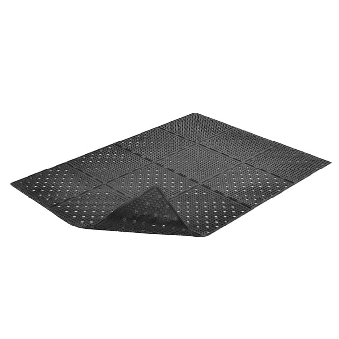 NoTrax T23U0034BL Mult-Mat II Reversible Drainage Floor Mat, 3 x 4 ft, 3/8