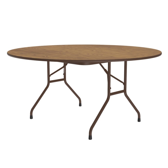 Correll Pc60p 06 60 Round Folding, Round Particle Board Table With Removable Legs