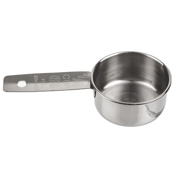 Tablecraft 724a 1 4 Cup Stainless Steel Measuring Cup Standard Weight