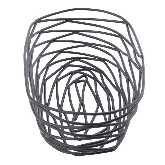 Oblong TableCraft Products BK11709 Basket Black Metal 9 x 4 x 2