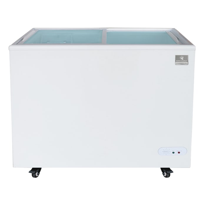 Kelvinator Commercial Kcnf073ws 37 13 16 Mobile Ice Cream Freezer W Wire Storage Basket White 120v