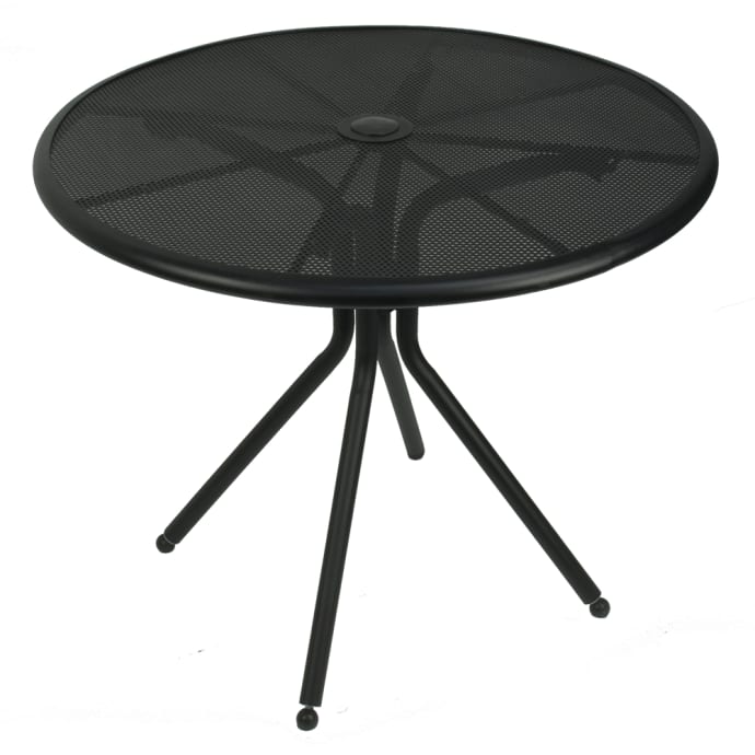 American Tables Seating Ab36 36, Round Outdoor Dining Table With Umbrella Hole