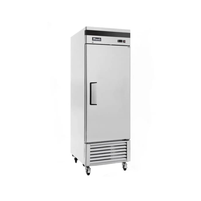 Coldline G10 W 21 Single Glass Swing Door Merchandiser Refrigerator White Standard Chan
