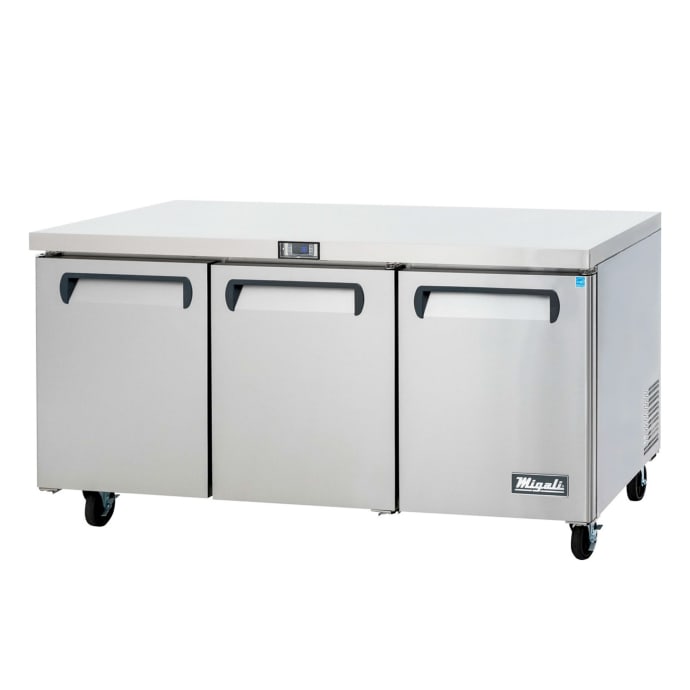 Migali C U72r Hc 72 7 10 W Undercounter Refrigerator W 3 Sections 3 Doors 115v