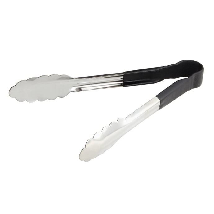 Update Topp 9 9 L Stainless Utility Tongs Black