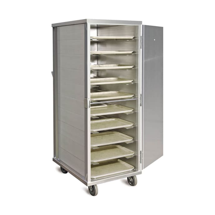 Piper Products Ad 12 Enclosed Tray Delivery Cart 12 Tray Capacity 2 Trays Per Slide Aluminum