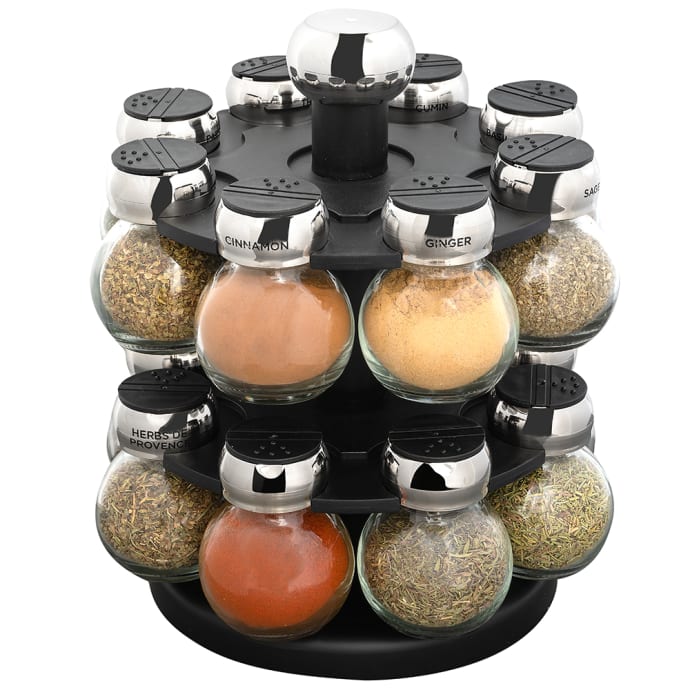Olde Thompson 25616ss 10 Spice Rack 16 Jars