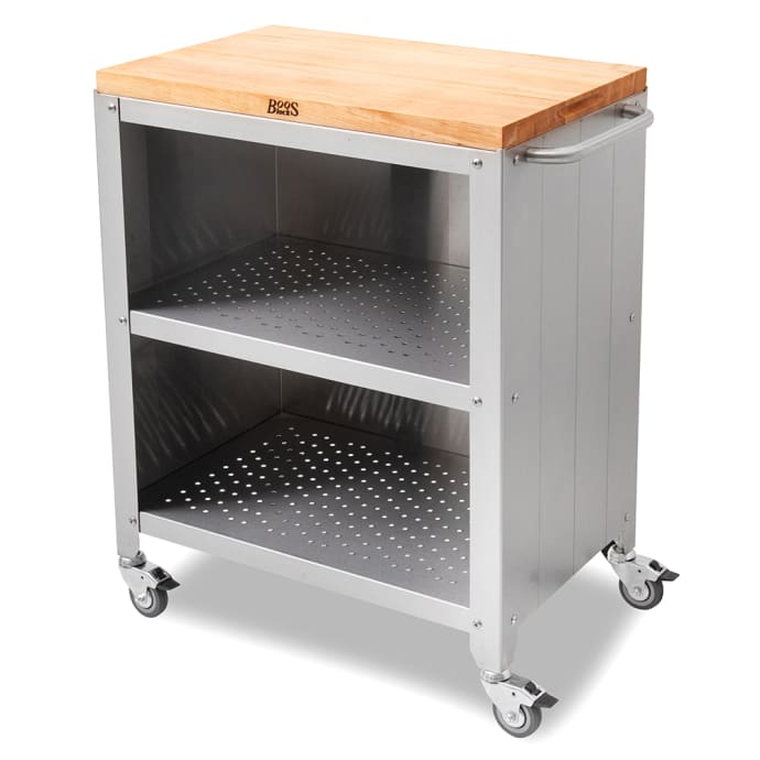 John Boos CUFC-M1830-X Formaggio Cart w/ Maple Cutting Board Top - 30