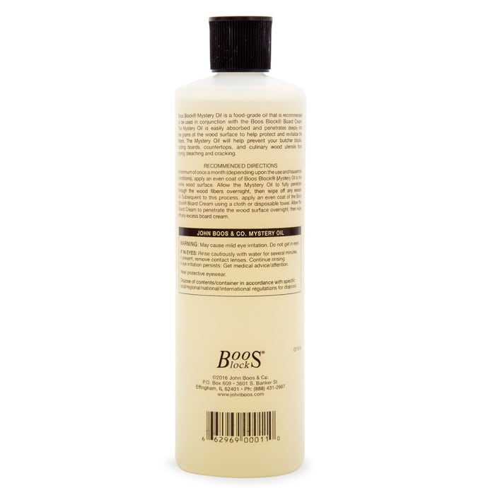 John Boos MYS-3 Boos Mystery Oil, 16 oz, NSF, for Oiled Finish Wood Tops
