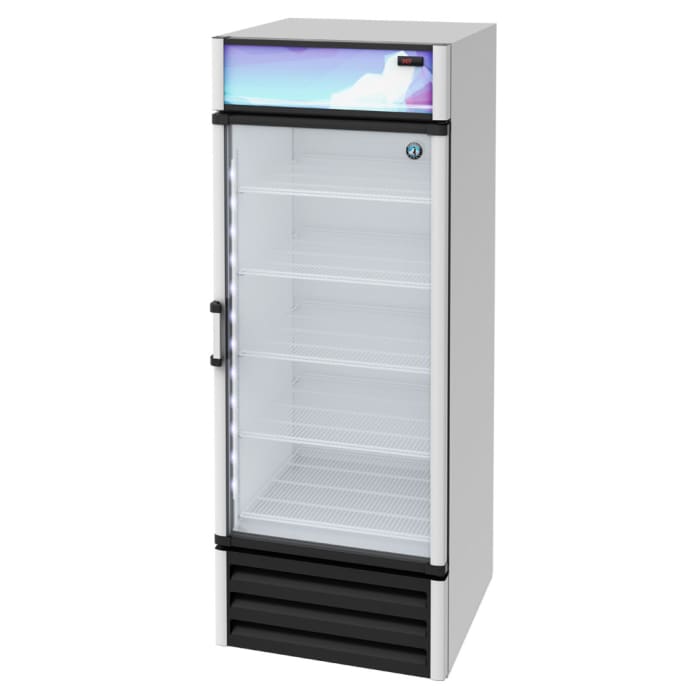5 glass door reach in cooler