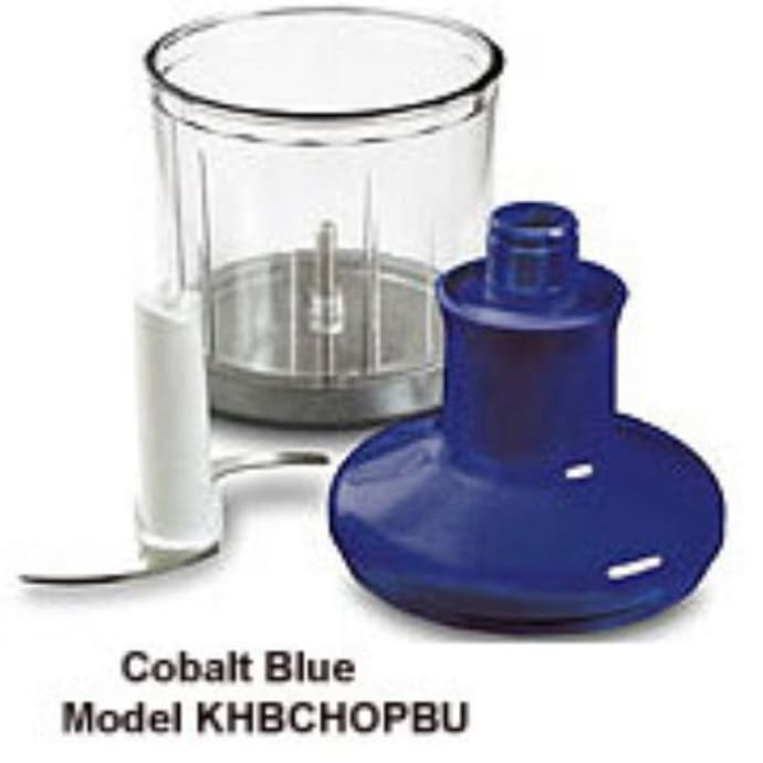 Kitchenaid Khbchopbu Chopper Attachment For Immersion Blender Cobalt Blue