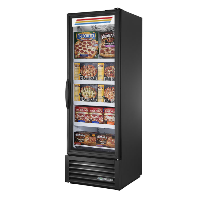 True Flm 27f Tsl01 27 One Section Display Freezer W Swing Door Bottom Mount Compressor Black 115v