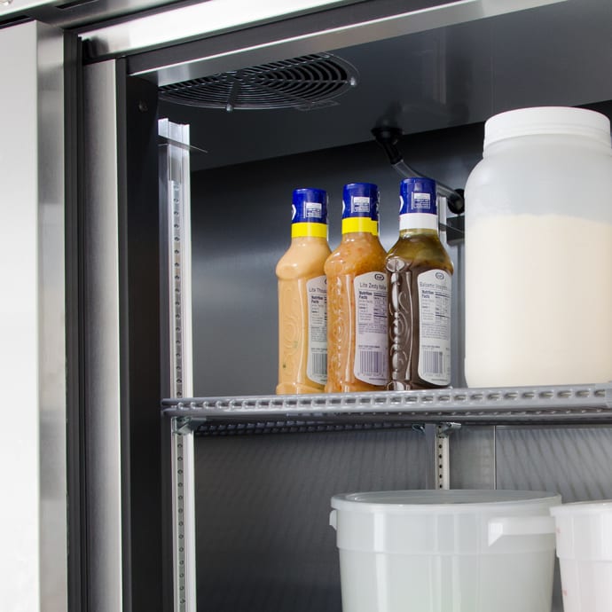 True T 49 Hc 54 Two Section Reach In, True Refrigerator Shelves