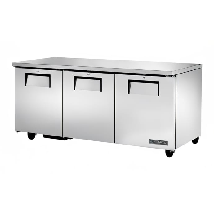 true tuc 72 hc 72 w undercounter refrigerator w 3 sections 3 doors 115v