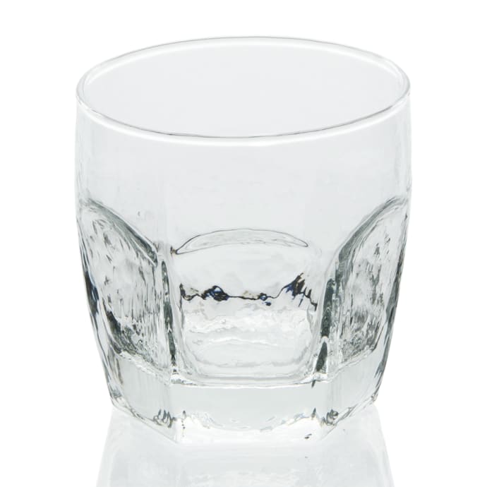 Set of 4 Libbey Glass Clear Chivalry 10oz Rocks Glasses #2485 