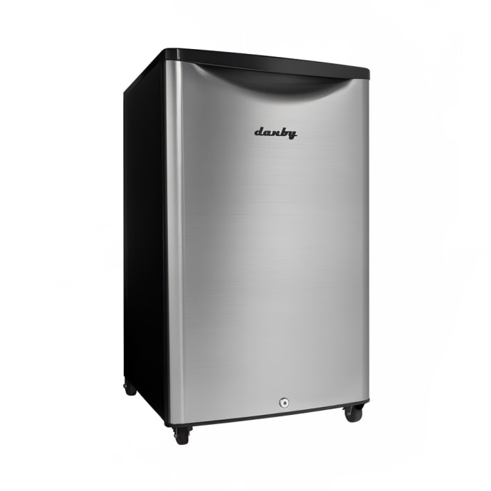 Danby Dar044a6bsldbo 4 4 Cu Ft Undercounter Outdoor Refrigerator W Solid Door Black Stainless 115v