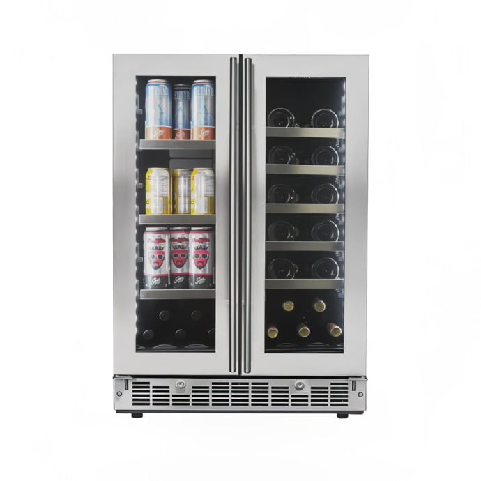 Danby Sprbc047d1ss 24 Two Section Wine Cooler W 2 Zones 21 Bottle Capacity 115v