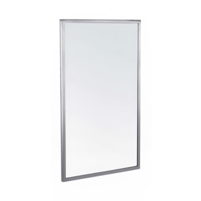 Gamco A 18x36 Welded Frame Mirror 18 X 36 Satin Stainless