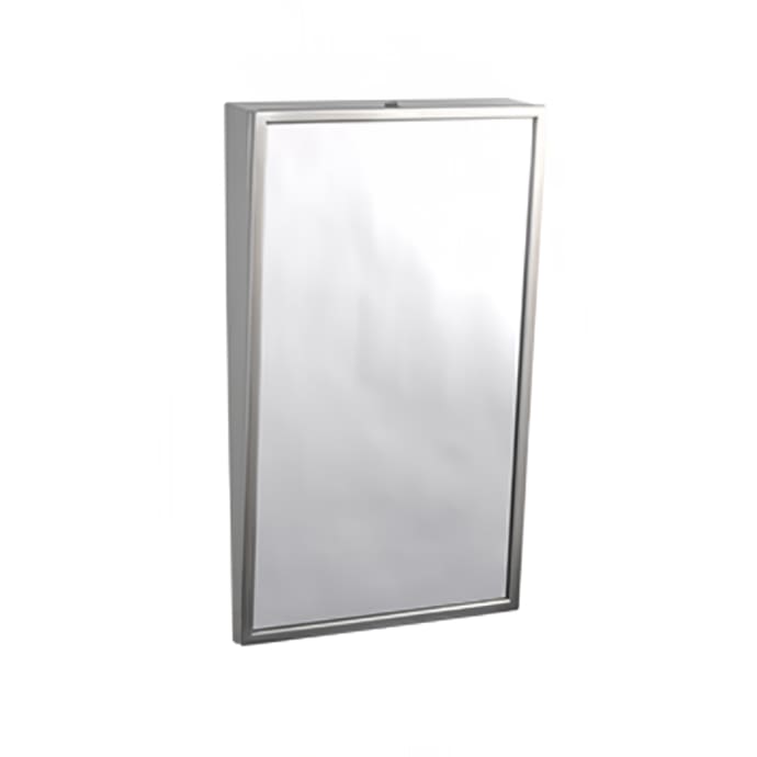 Gamco Ft 18x36 Fixed Position Tilt Mirror 18 X 36 Satin Stainless