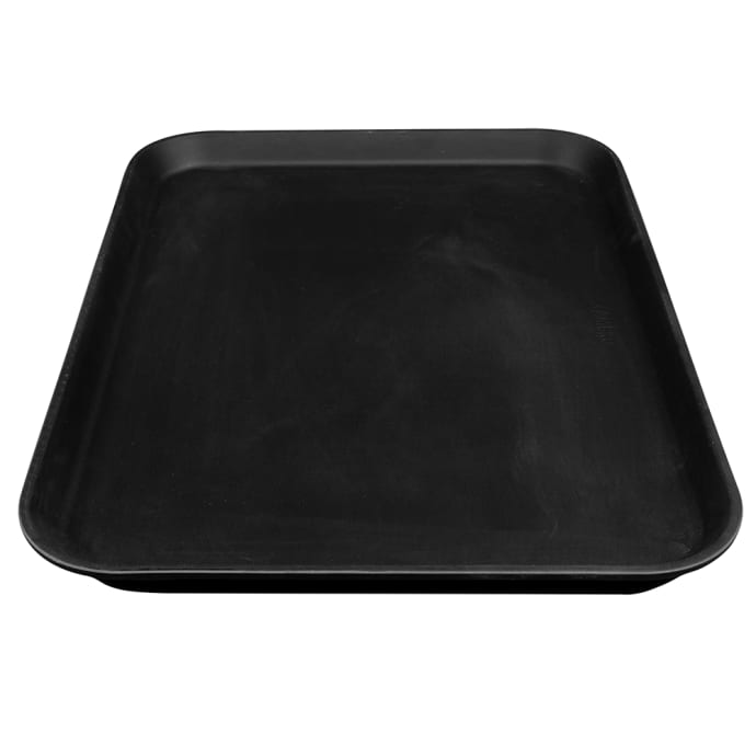 Rubber Surface and Polypropylene Bottom Non-Slip Tray  40cmx56cm/16inchx22inch, Rectangular (Black) - Sunnex Products Ltd.