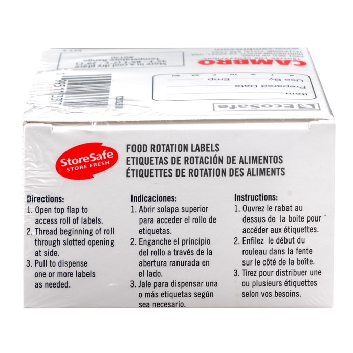 Etiquettes de traçabilité HACCP STORESAFE - Paquet de 250 