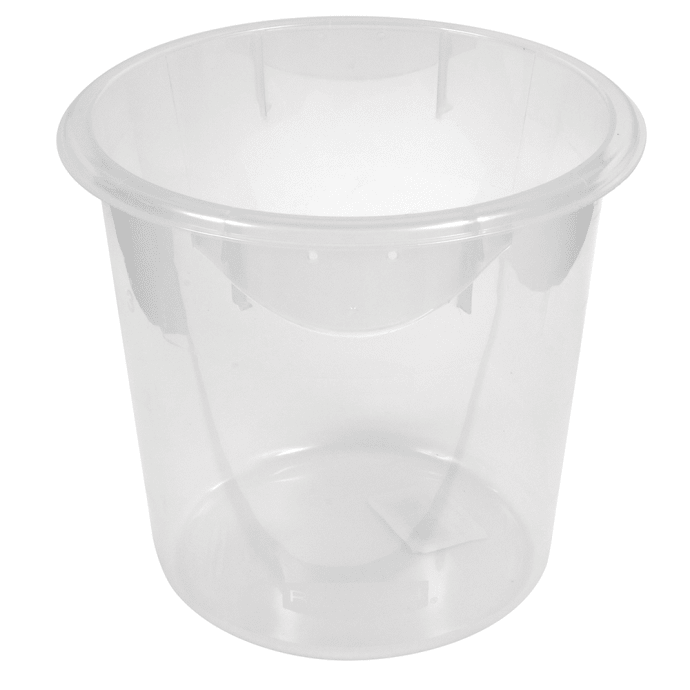 Rubbermaid FG572124CLR 4 qt Round Storage Container - Clear Poly