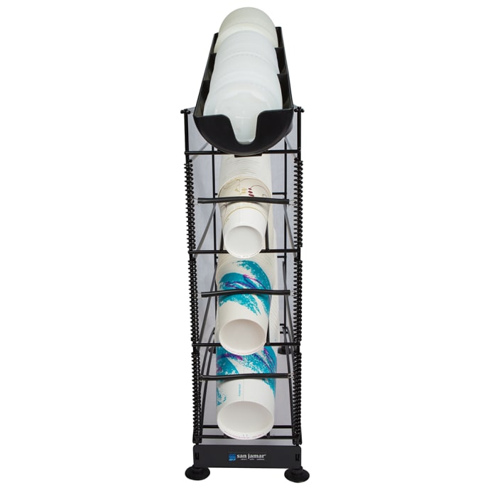 San Jamar C8504WFD 4 Tier Cup Dispenser With Lid Jamaica - View #9
