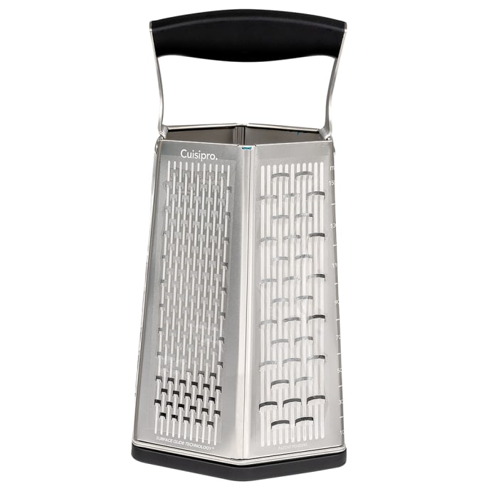 Cuisipro 746877 6 Sided Box Grater w/ Surface Glide Technology