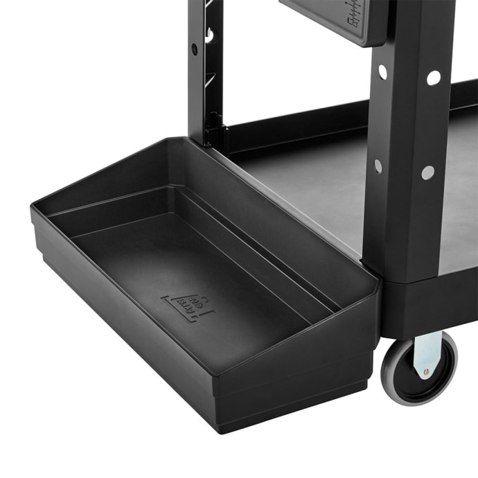 Rubbermaid 1997208 2 Level Polymer Utility Cart w/ 500 lb Capacity