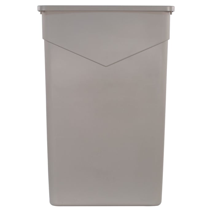 Carlisle 34201523 Trimline 15 Gallon Gray Slim Rectangular Trash Can